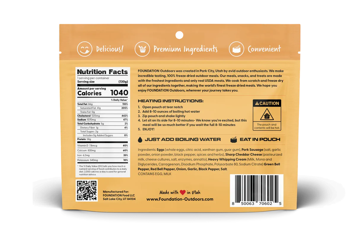 FOUNDATION Outdoors Rise & Shine Breakfast