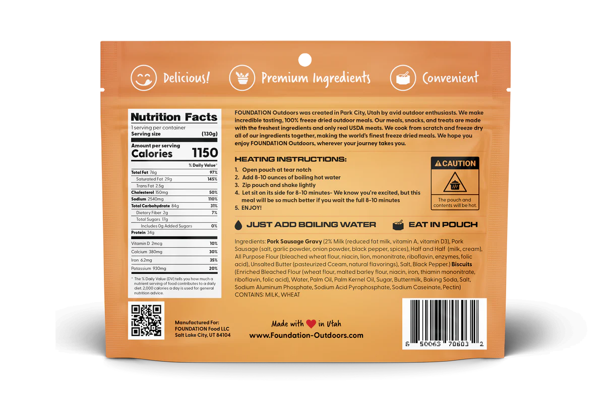 FOUNDATION Outdoors Biscuits & Gravy