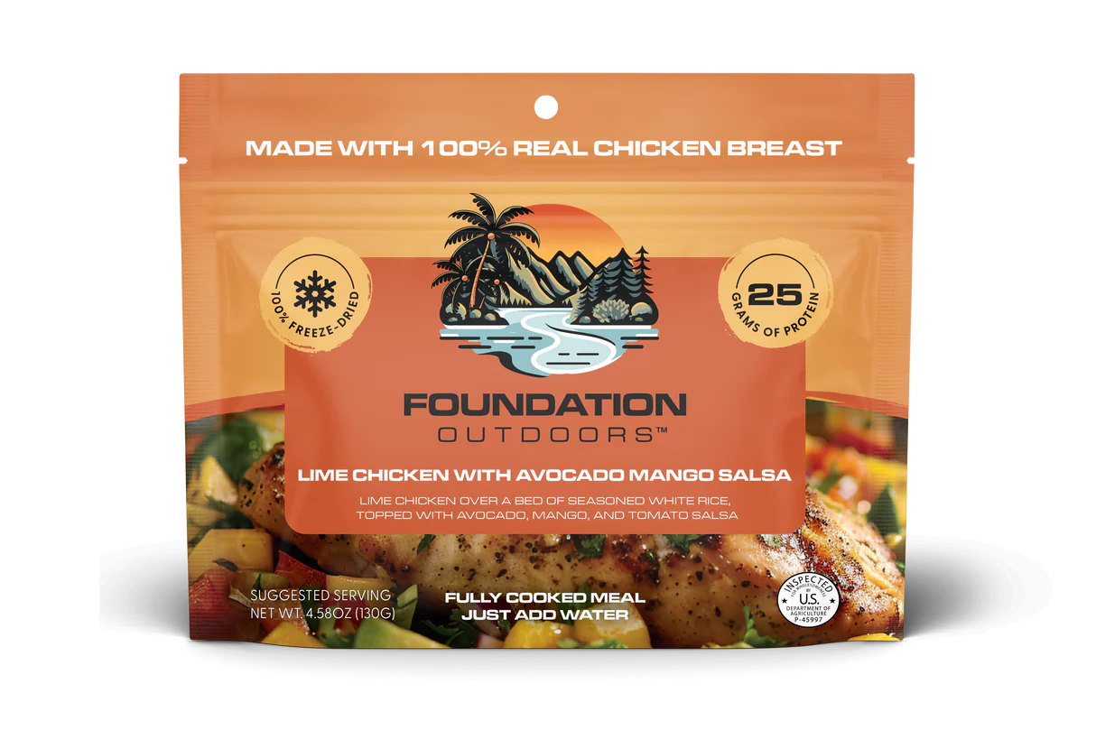 FOUNDATION Outdoors Lime Chicken with Avocado, Mango Salsa