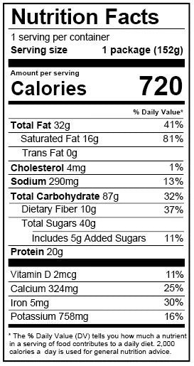 Angry Pika Cranberry White Chocolate Granola Breakfast (nut-free)