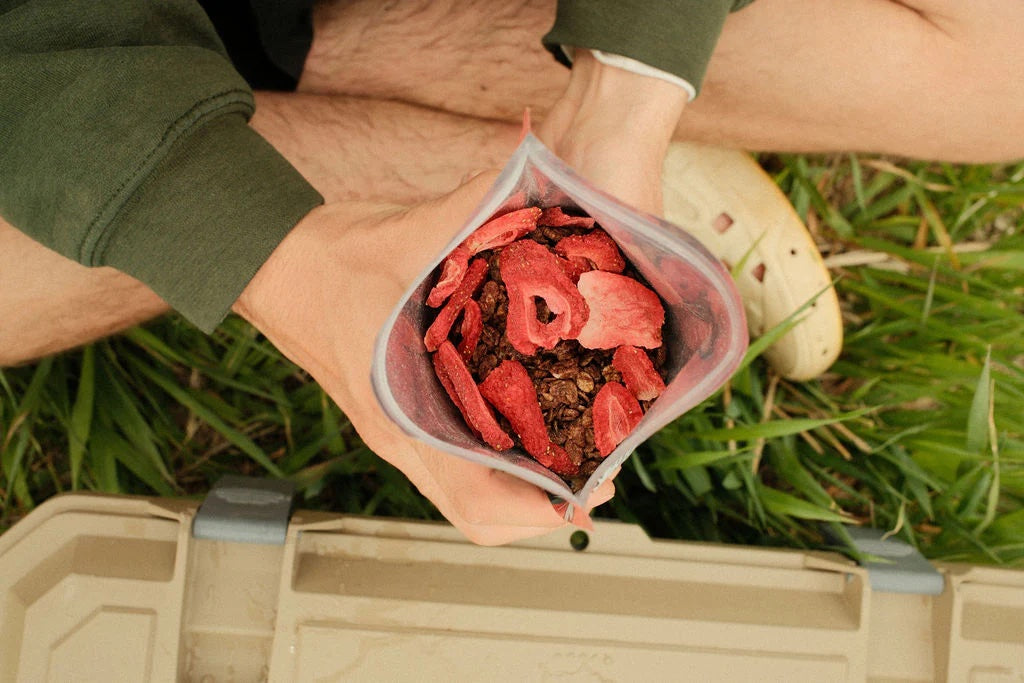 Angry Pika Chocolate Strawberry Granola Breakfast