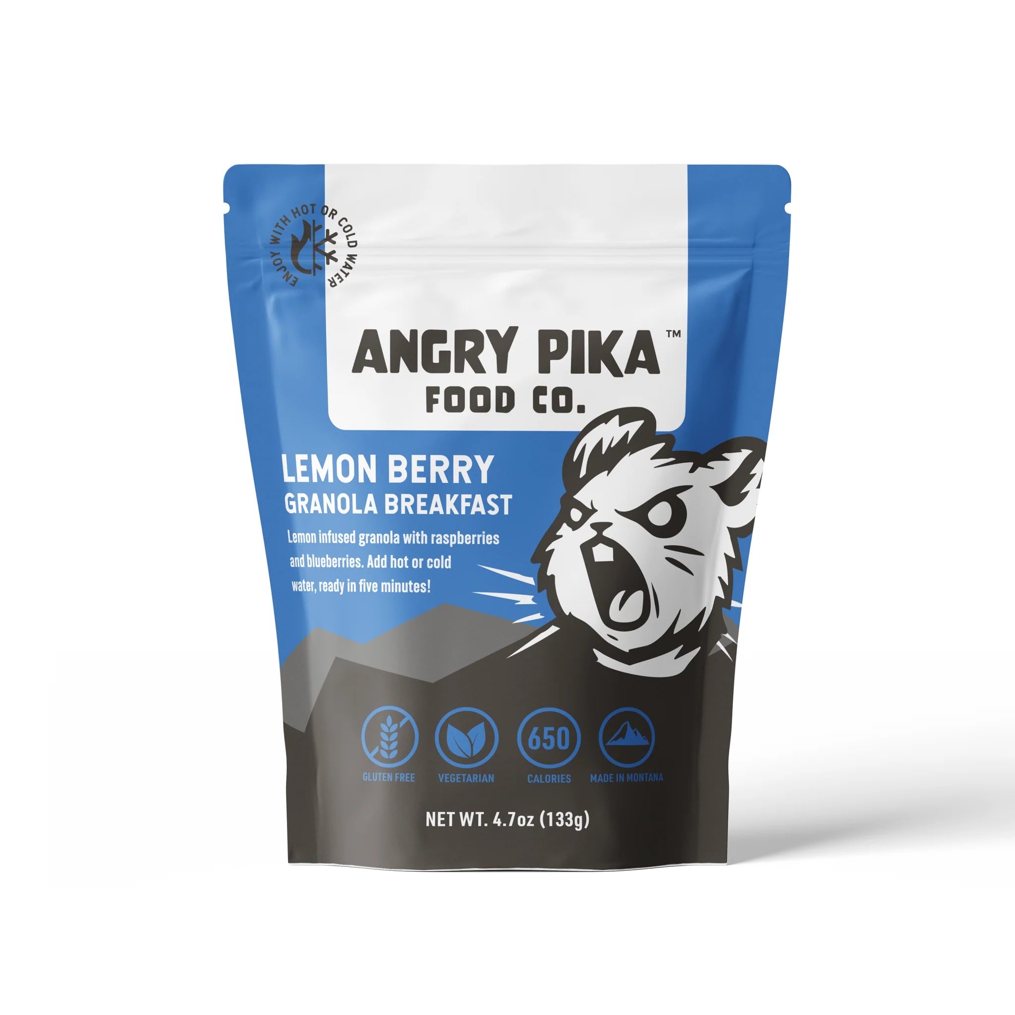 Angry Pika Lemon Berry Granola Breakfast