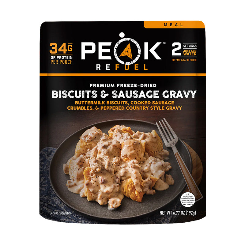 Peak Refuel Biscuits and Sausage Gravy