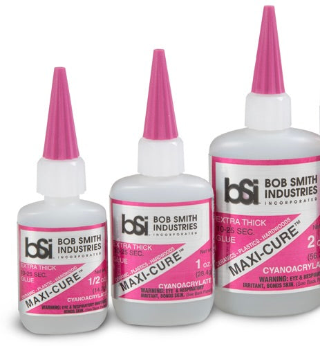 Bob Smith Industries MAXI-CURE™ Cyanoacrylate Super Glue (3 Sizes)
